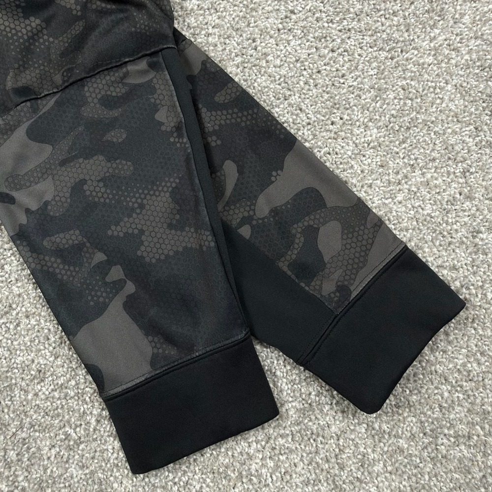 Simms Fishing Hoodie Men's M Black Hex Camo Fleece Lined Pullover Outdoor - Picture 7 of 9